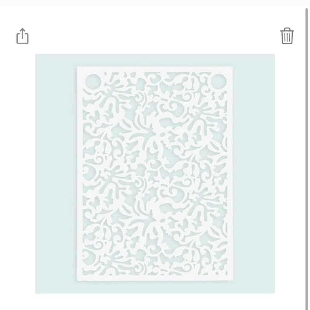 David Tutera White Laser-Cut Party Decoration